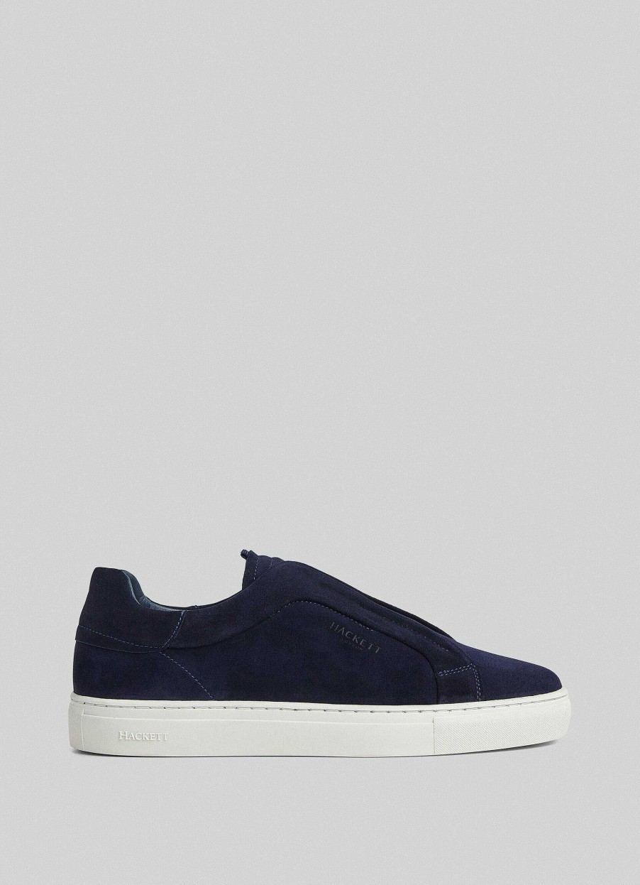 Skor Hackett London | Slip-On Skor I Mocka