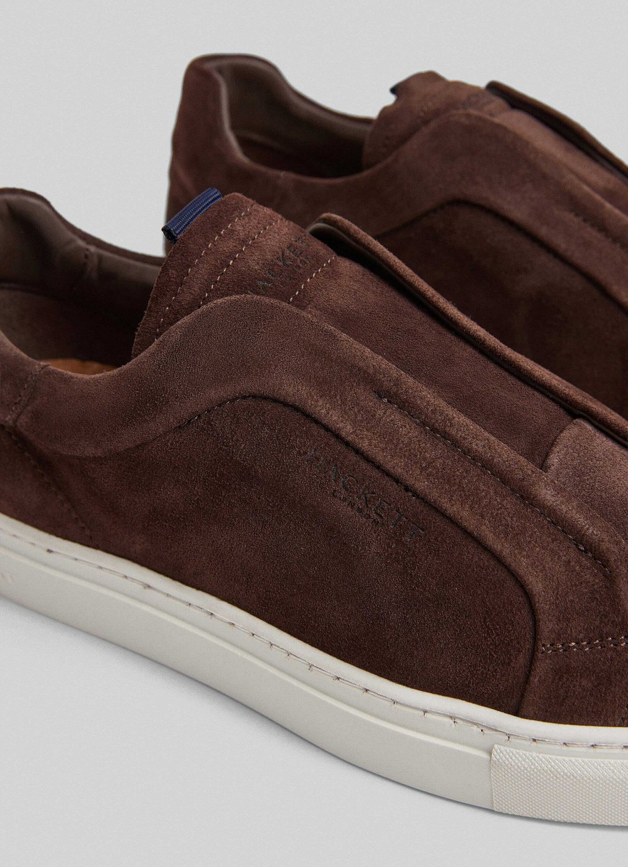 Skor Hackett London | Slip-On Skor I Mocka