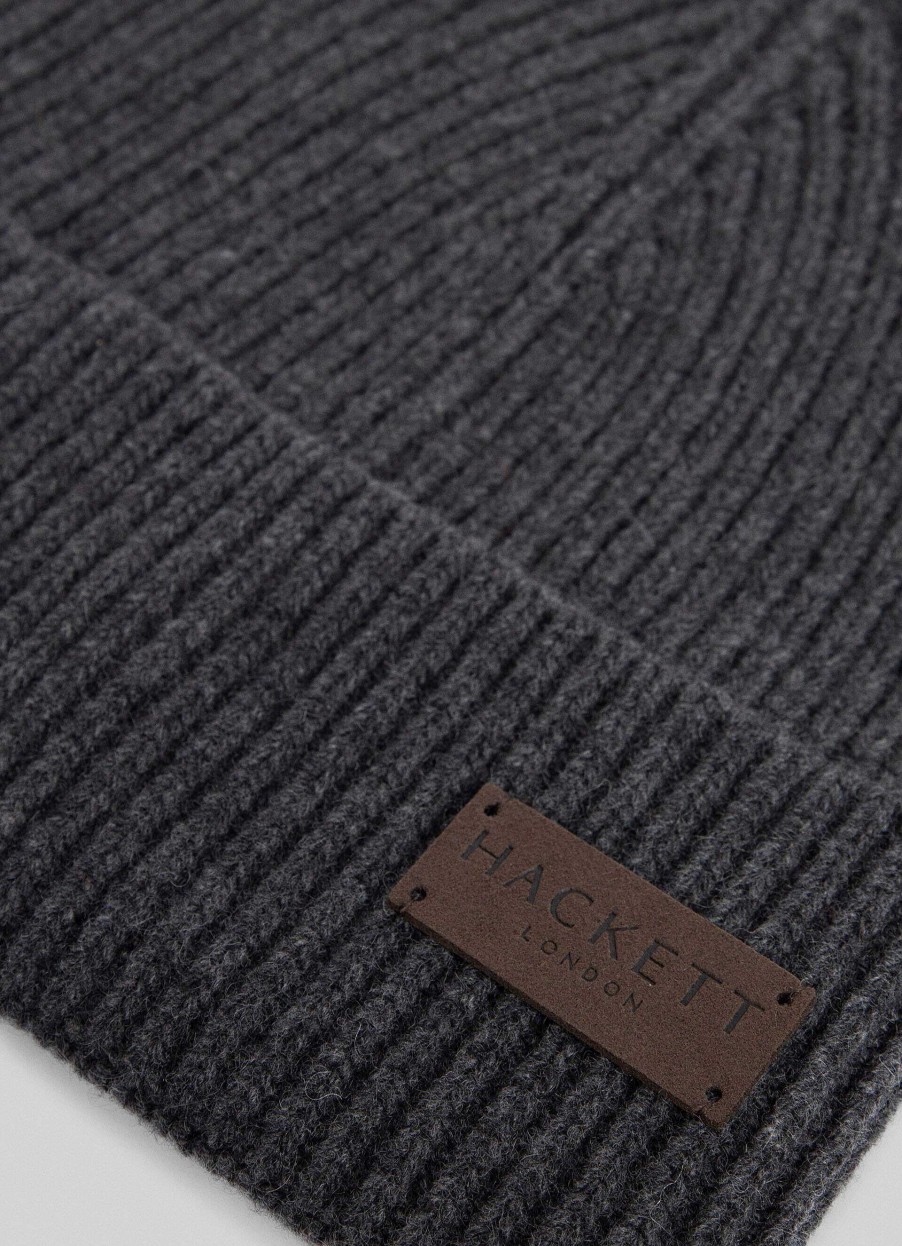 Tillbehor Hackett London | Ribbad Cashmere Beanie