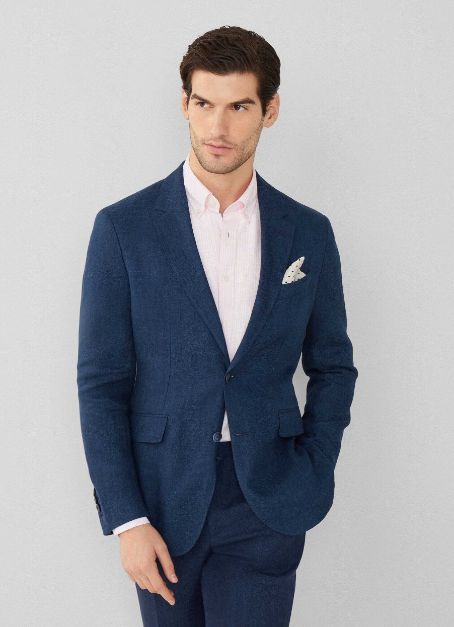 Klader Hackett London | Classic Fit Linen Blazer