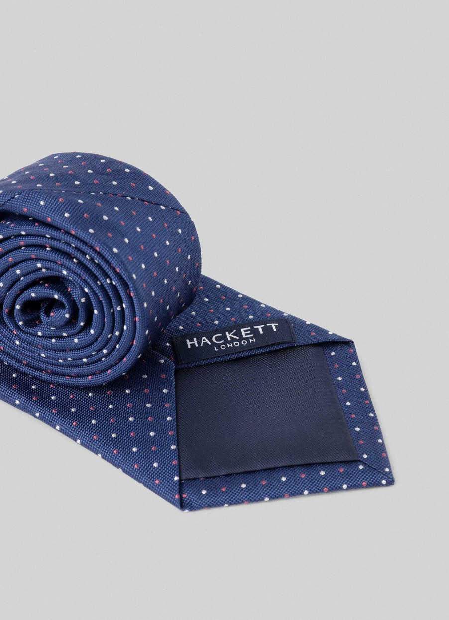 Tillbehor Hackett London | Polka Pryck Siden Slips