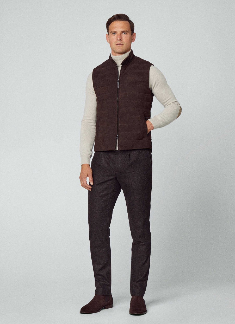 Klader Hackett London | Vadderad Moka Gilet